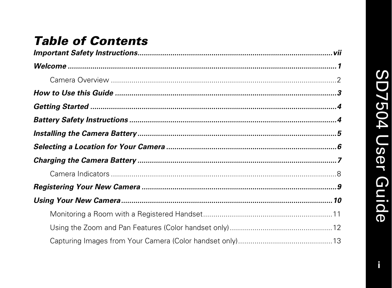 Motorola SD7550 User Manual | Page 3 / 34