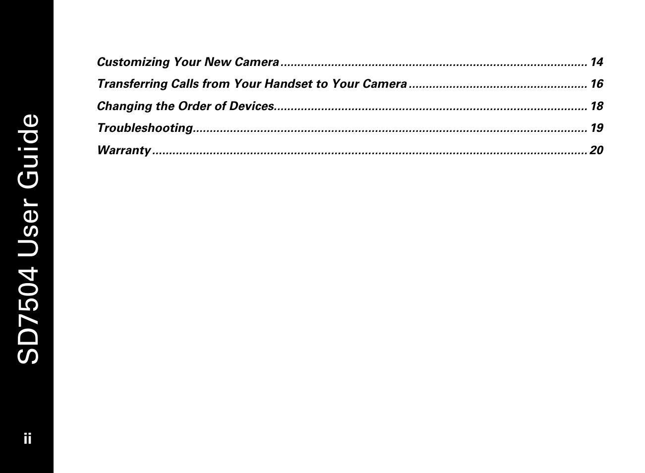 Sd7504 user guide | Motorola SD7550 User Manual | Page 4 / 34