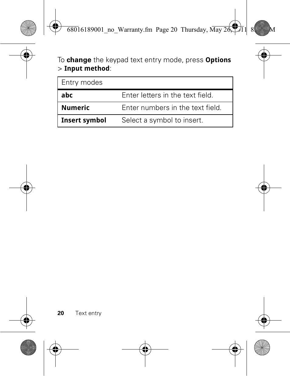 Motorola EX109 User Manual | Page 22 / 68