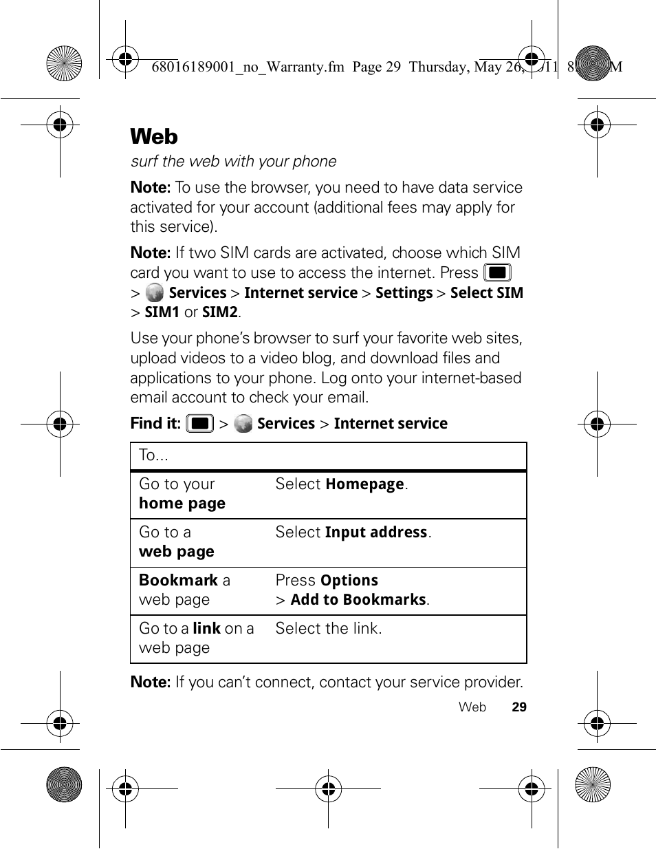Motorola EX109 User Manual | Page 31 / 68