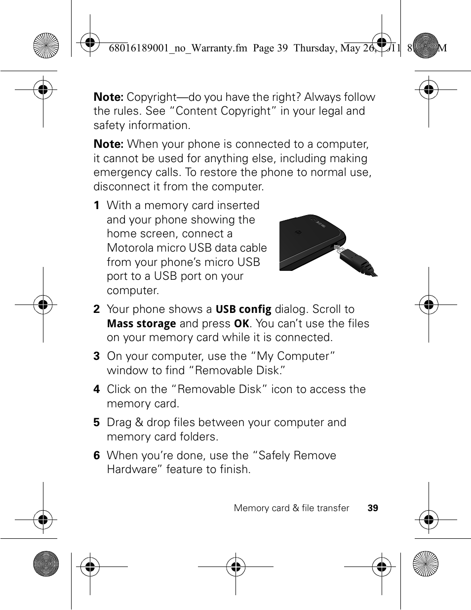 Motorola EX109 User Manual | Page 41 / 68