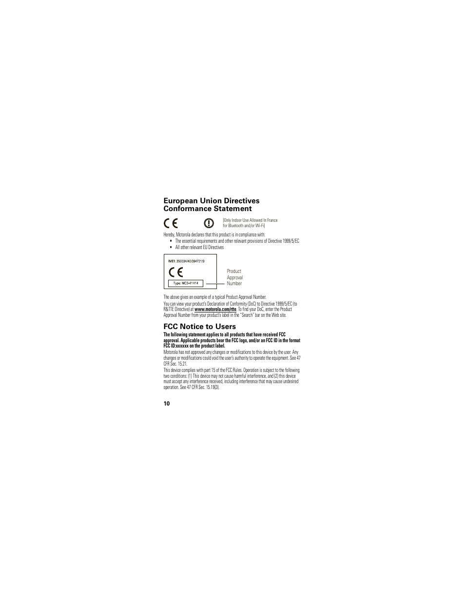 Motorola XT300 User Manual | Page 12 / 30