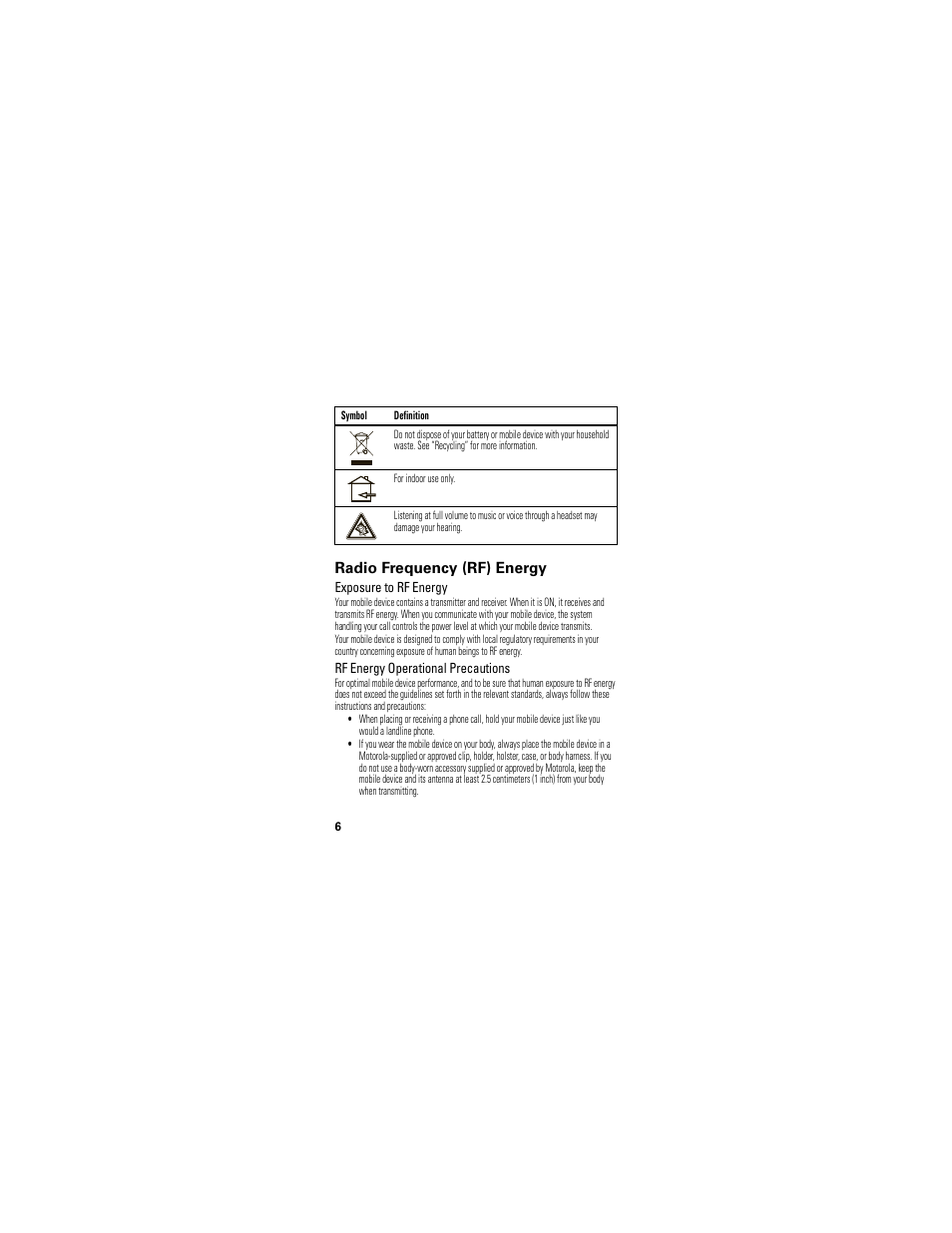 Motorola XT300 User Manual | Page 8 / 30