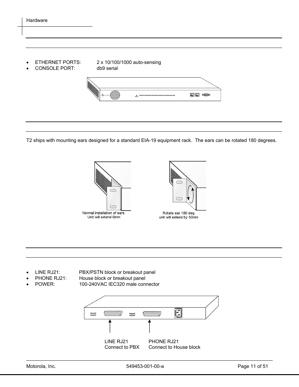 Motorola POWERBROADBAND T2-2500 User Manual | Page 11 / 51