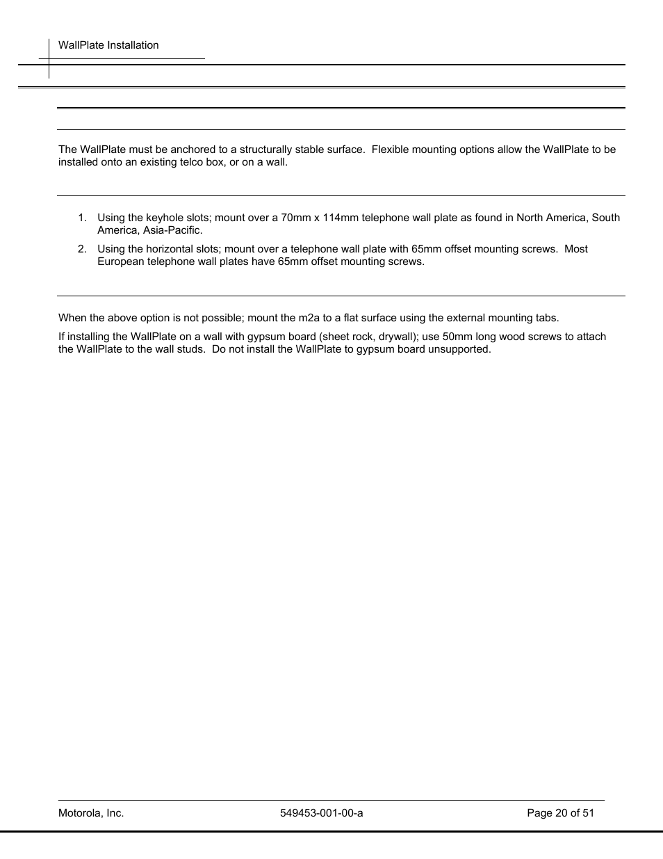 Motorola POWERBROADBAND T2-2500 User Manual | Page 20 / 51