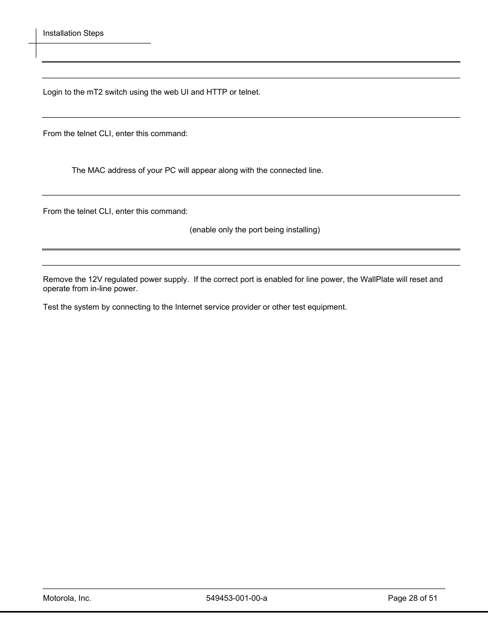 Motorola POWERBROADBAND T2-2500 User Manual | Page 28 / 51