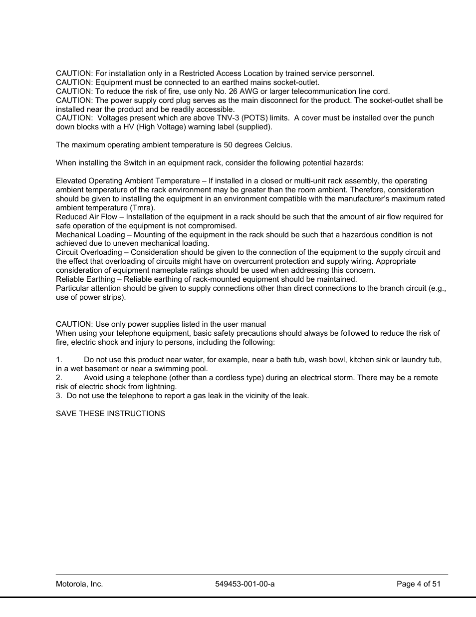 Motorola POWERBROADBAND T2-2500 User Manual | Page 4 / 51