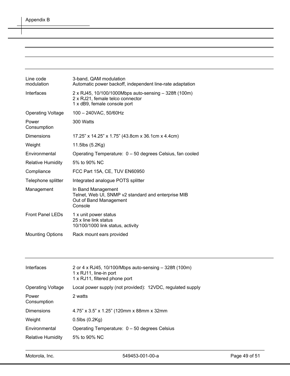 Motorola POWERBROADBAND T2-2500 User Manual | Page 49 / 51