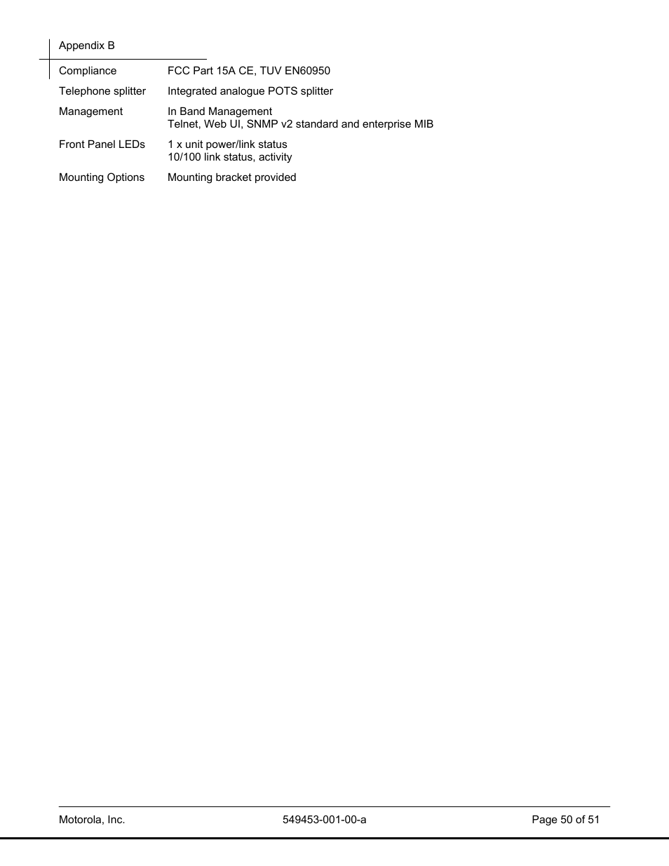 Motorola POWERBROADBAND T2-2500 User Manual | Page 50 / 51