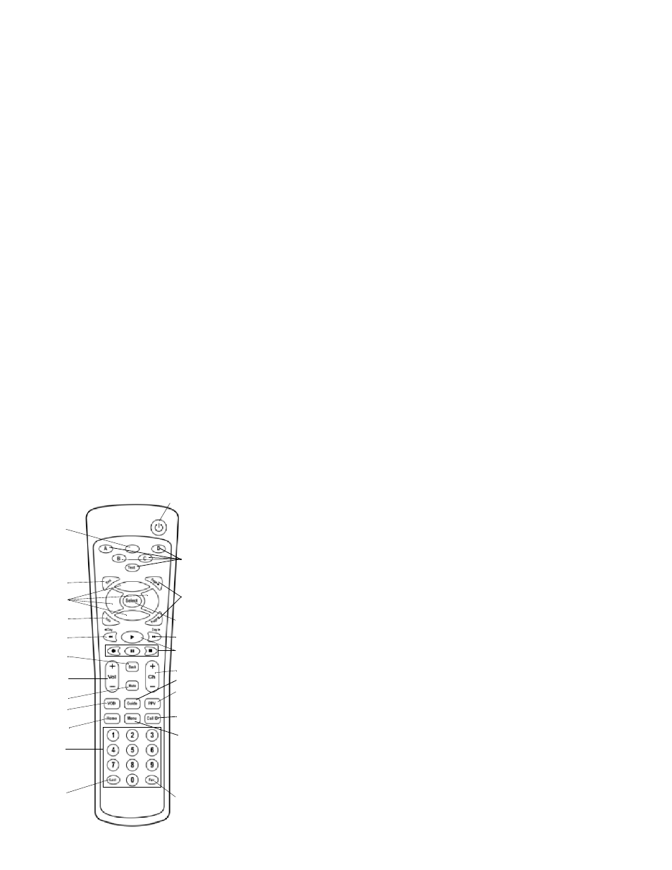 Src-300 remote control keys | Motorola RG2200 User Manual | Page 20 / 88