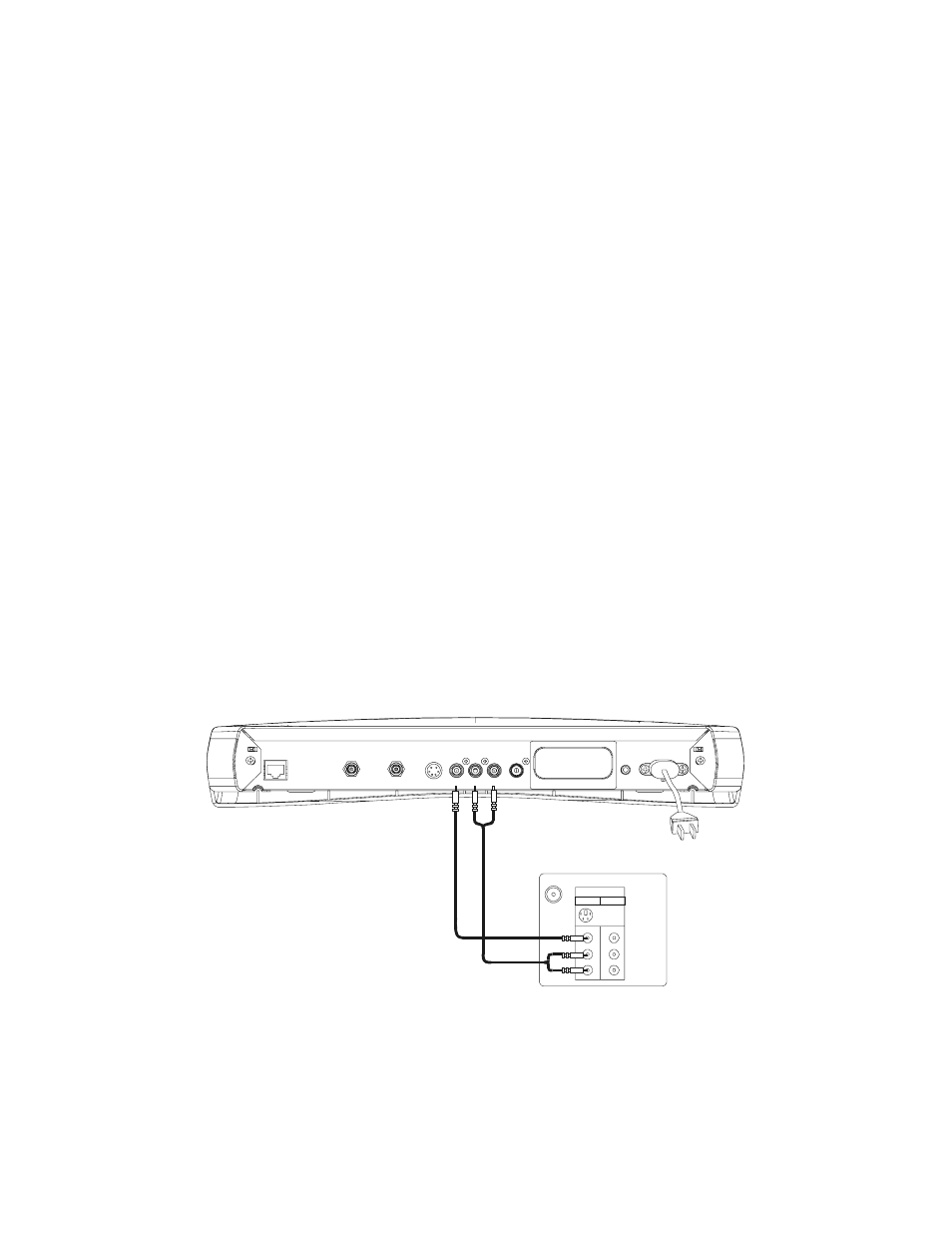 Video (composite)/audio-l/audio-r to tv1 | Motorola RG2200 User Manual | Page 60 / 88