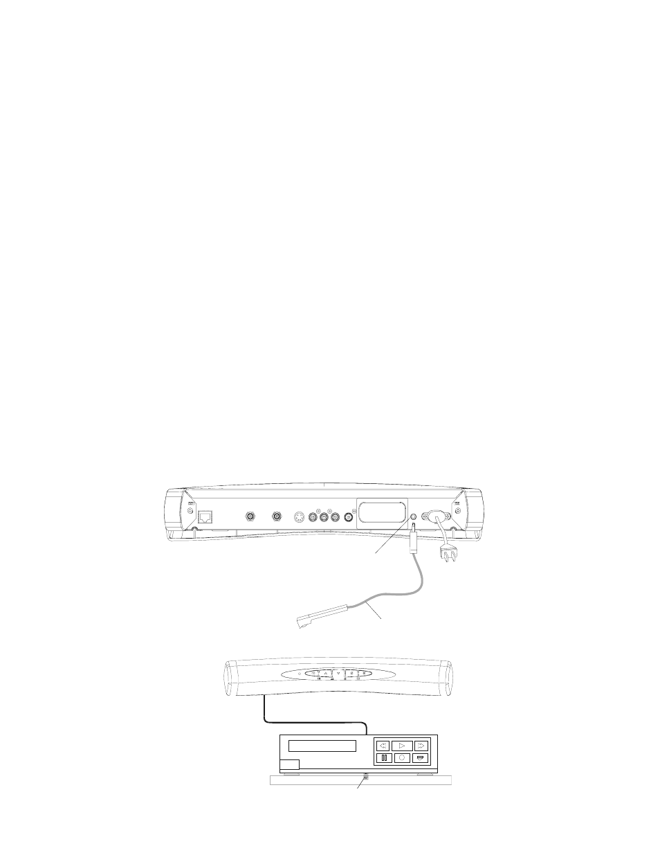 Ir blaster connection and positioning, Vcr ir blaster cable from ir blaster port, Ir blaster port ir blaster | Motorola RG2200 User Manual | Page 68 / 88