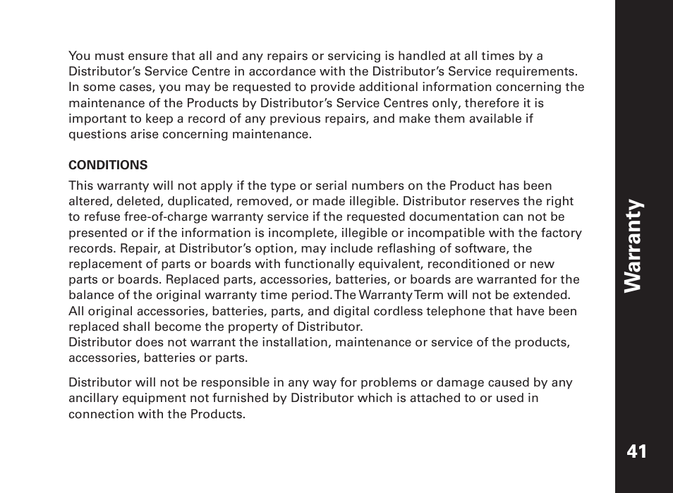 Yt na rr a w | Motorola ME6091 User Manual | Page 43 / 47