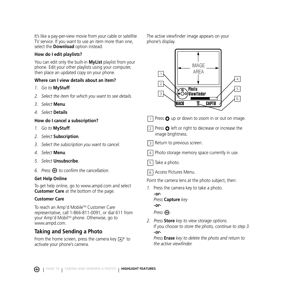 Taking and sending a photo | Motorola E816 User Manual | Page 20 / 72