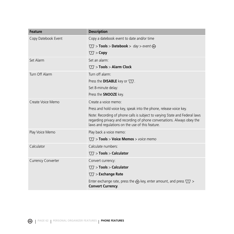 Motorola E816 User Manual | Page 63 / 72