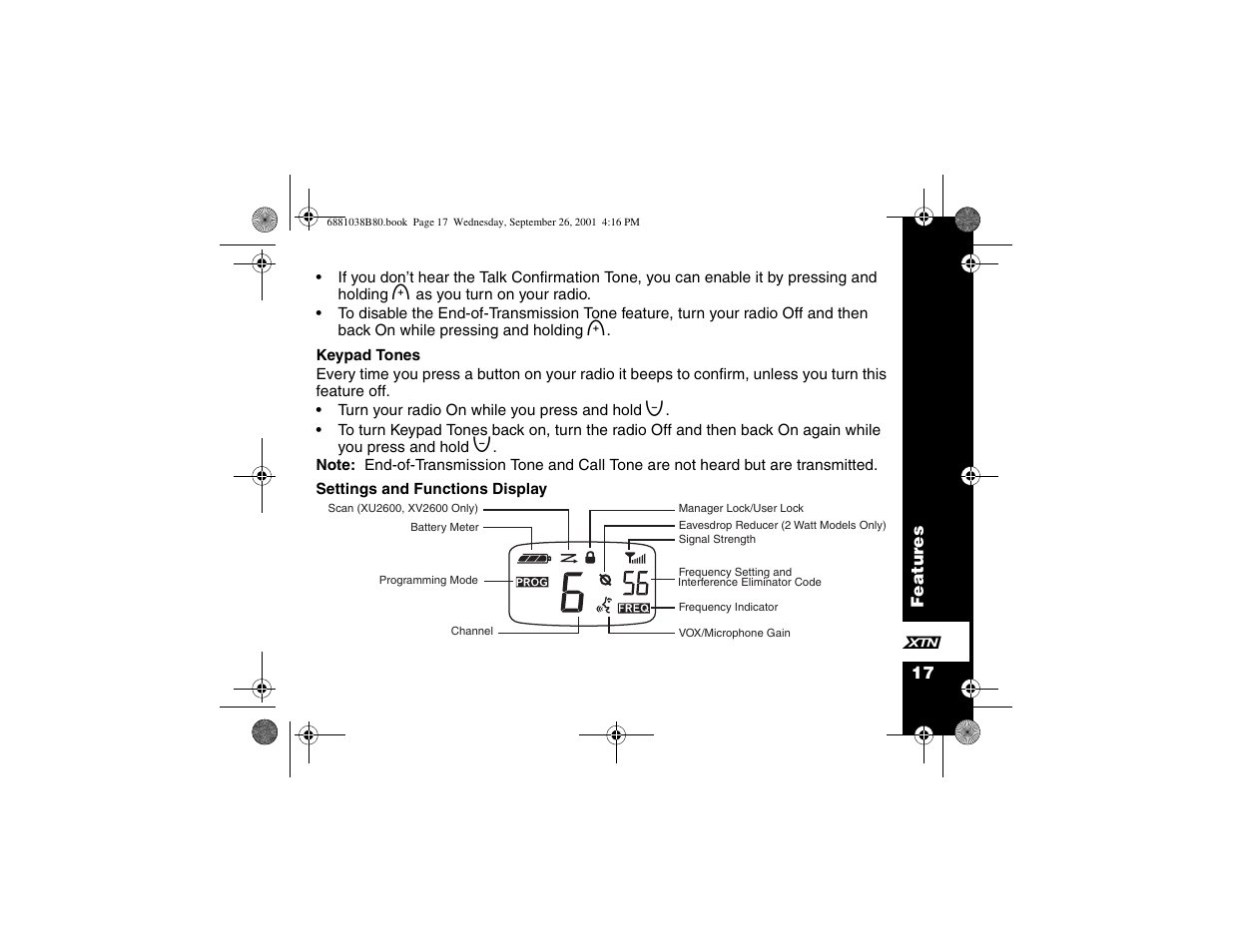Motorola XV2100 User Manual | Page 29 / 60