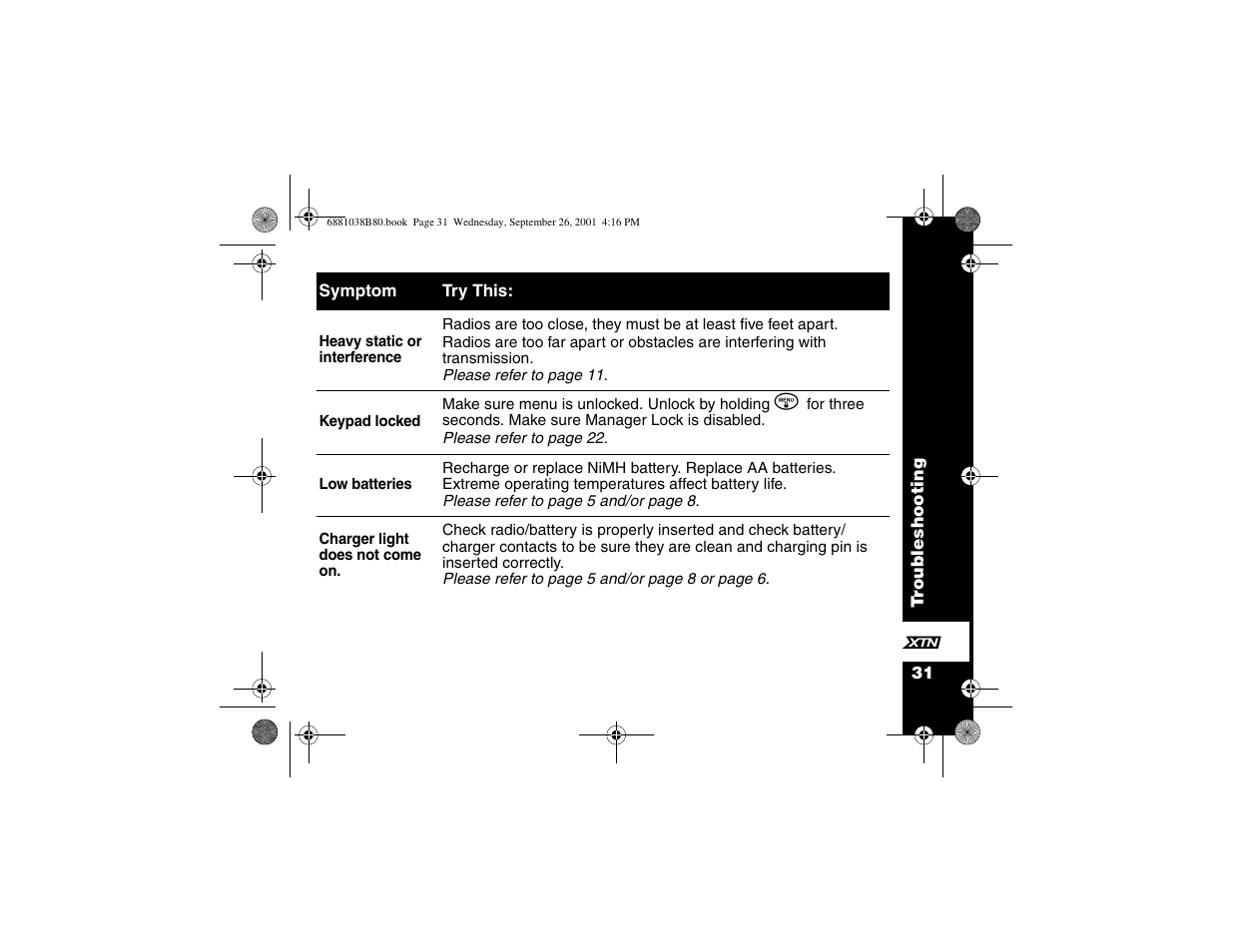 Motorola XV2100 User Manual | Page 43 / 60