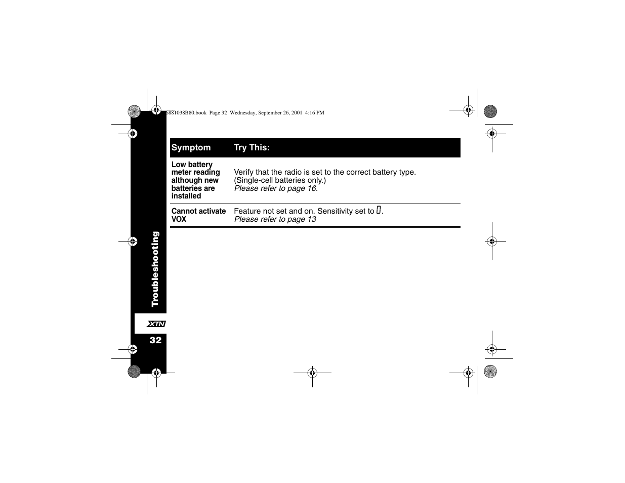 Motorola XV2100 User Manual | Page 44 / 60