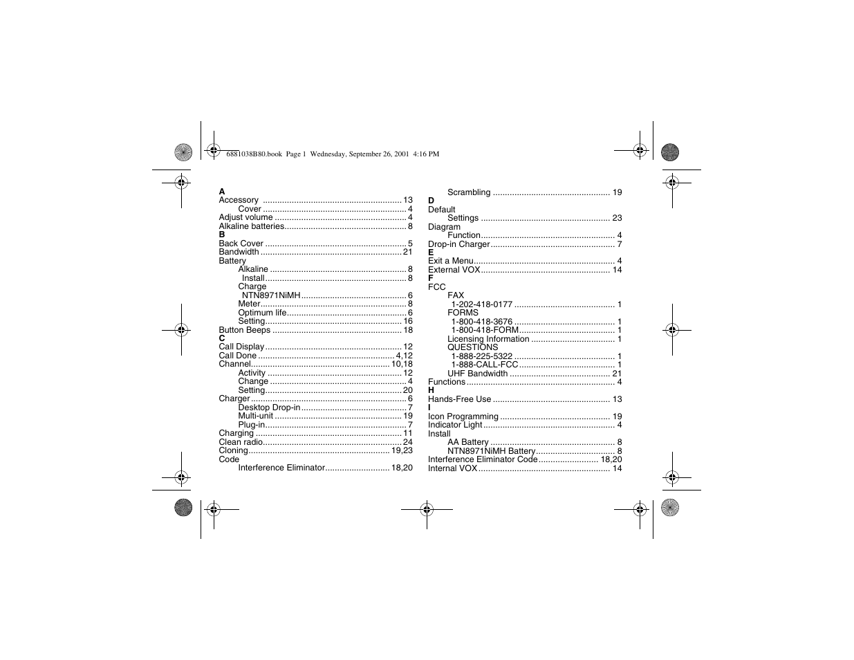 Motorola XV2100 User Manual | Page 53 / 60