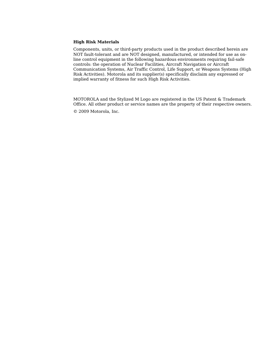 Trademarks | Motorola CPEI 150 User Manual | Page 46 / 48