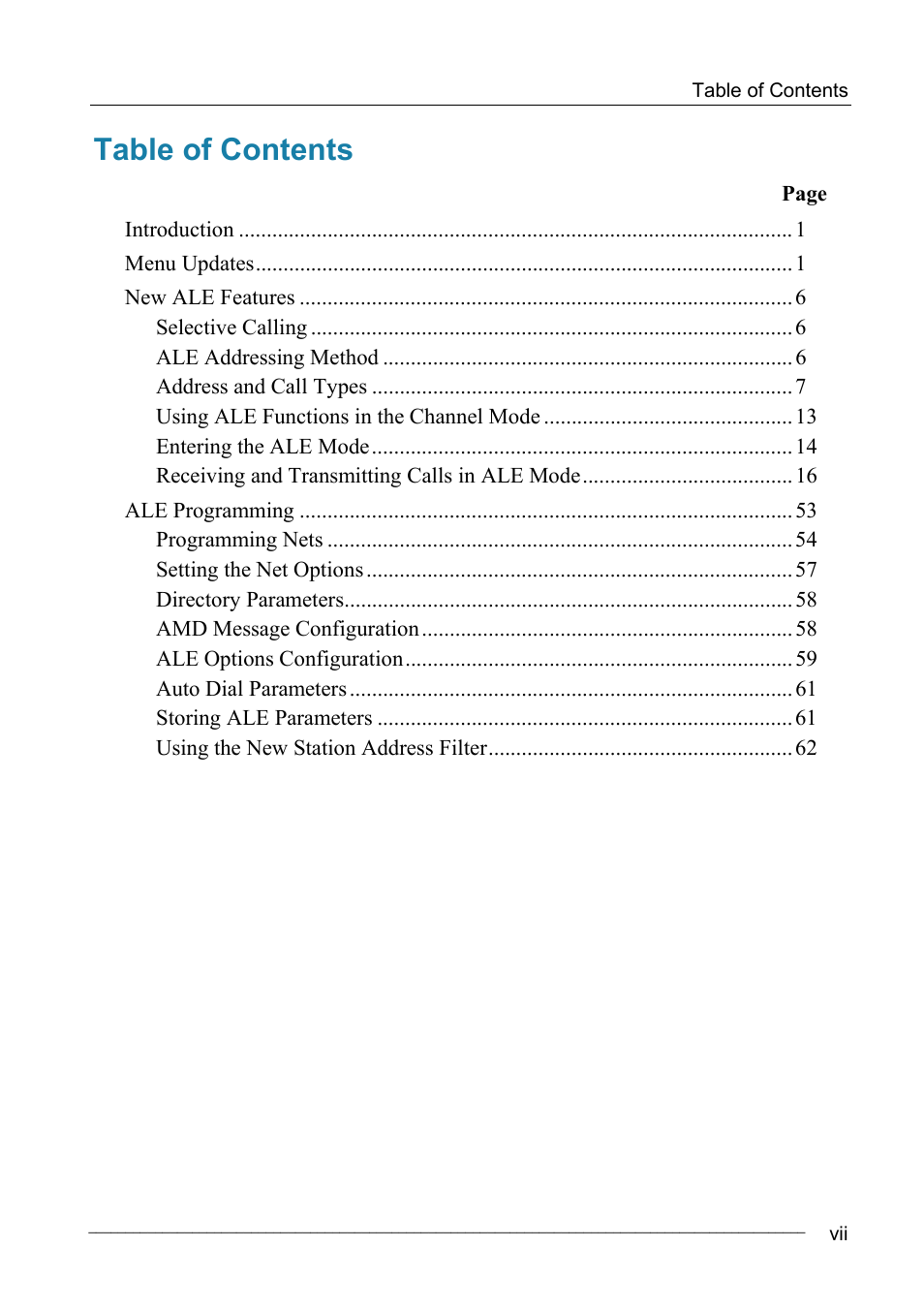 Motorola MICOM-2ES/2RS/2TS ALE User Manual | Page 13 / 76