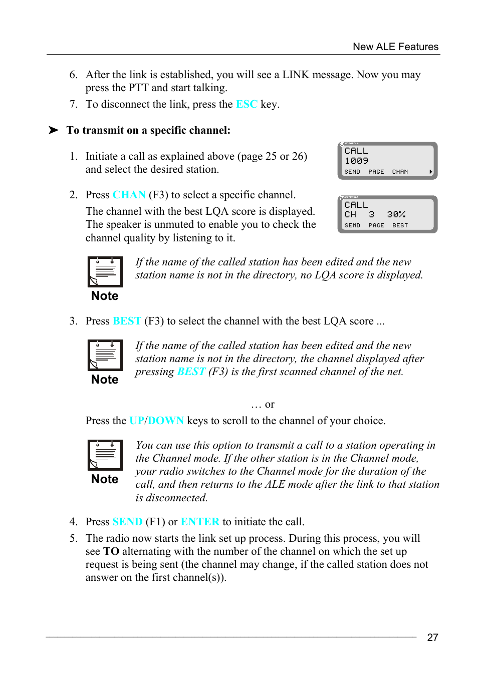 Motorola MICOM-2ES/2RS/2TS ALE User Manual | Page 41 / 76