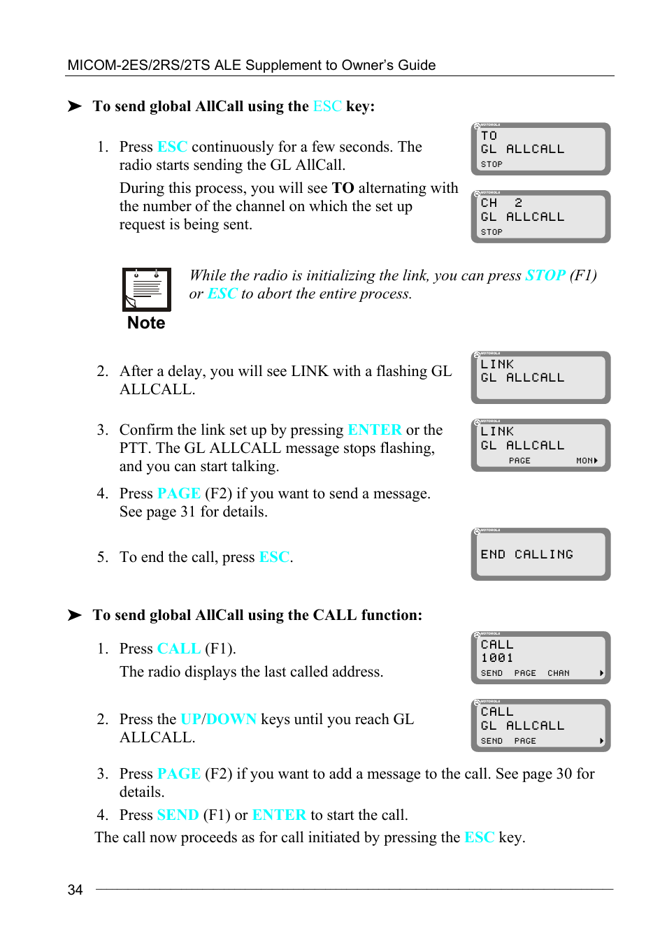 Motorola MICOM-2ES/2RS/2TS ALE User Manual | Page 48 / 76