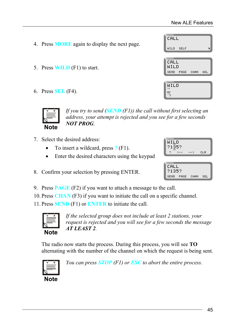 Motorola MICOM-2ES/2RS/2TS ALE User Manual | Page 59 / 76