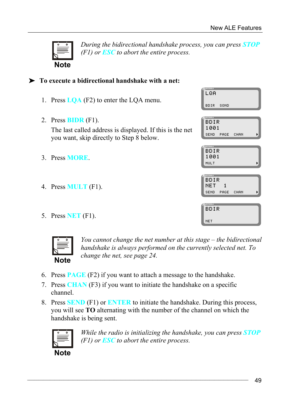 Motorola MICOM-2ES/2RS/2TS ALE User Manual | Page 63 / 76