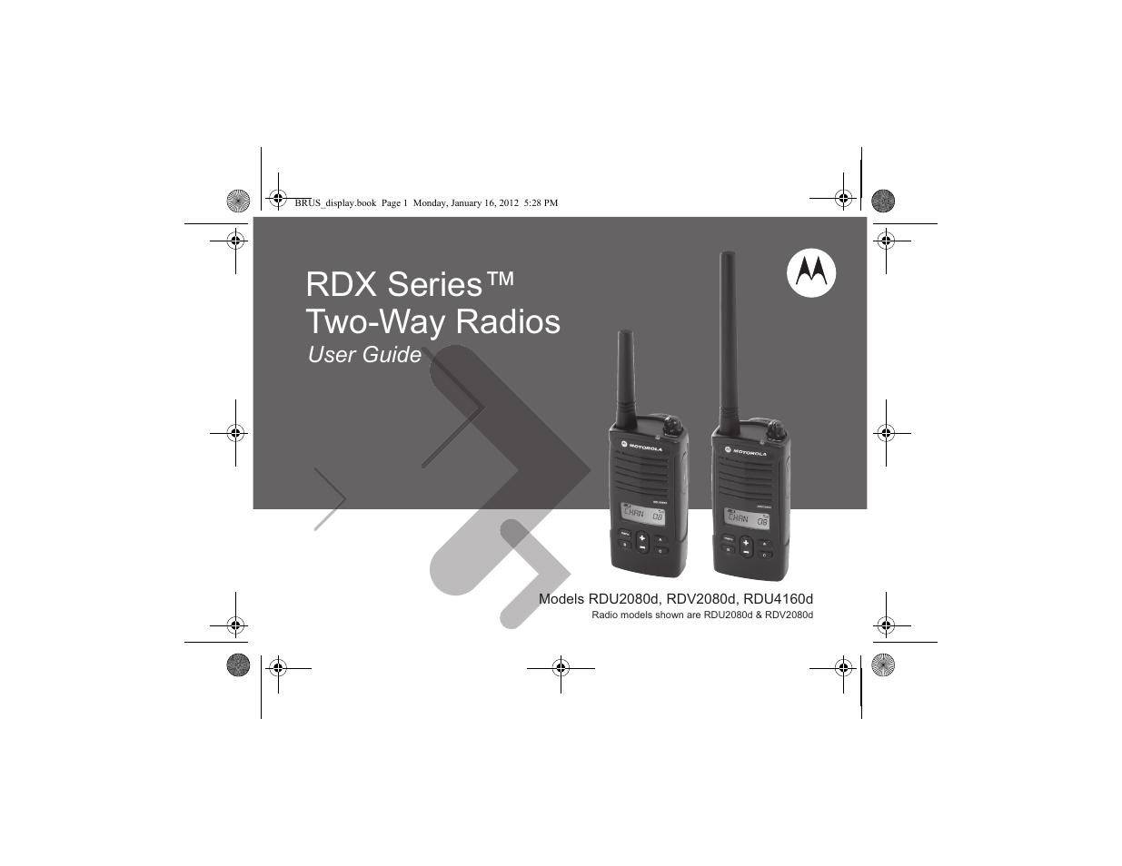 Motorola RDV2080D User Manual | 104 pages