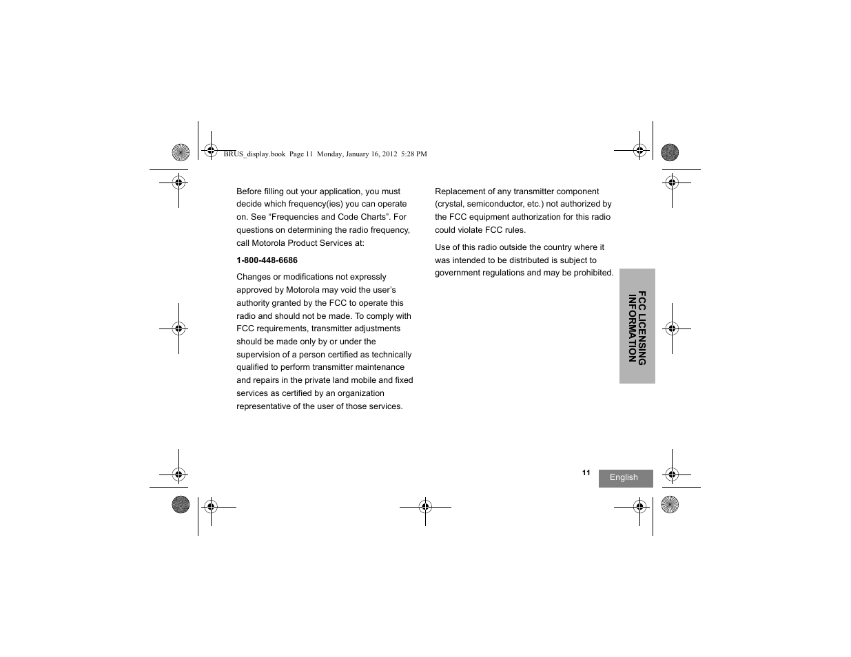 Motorola RDV2080D User Manual | Page 13 / 104