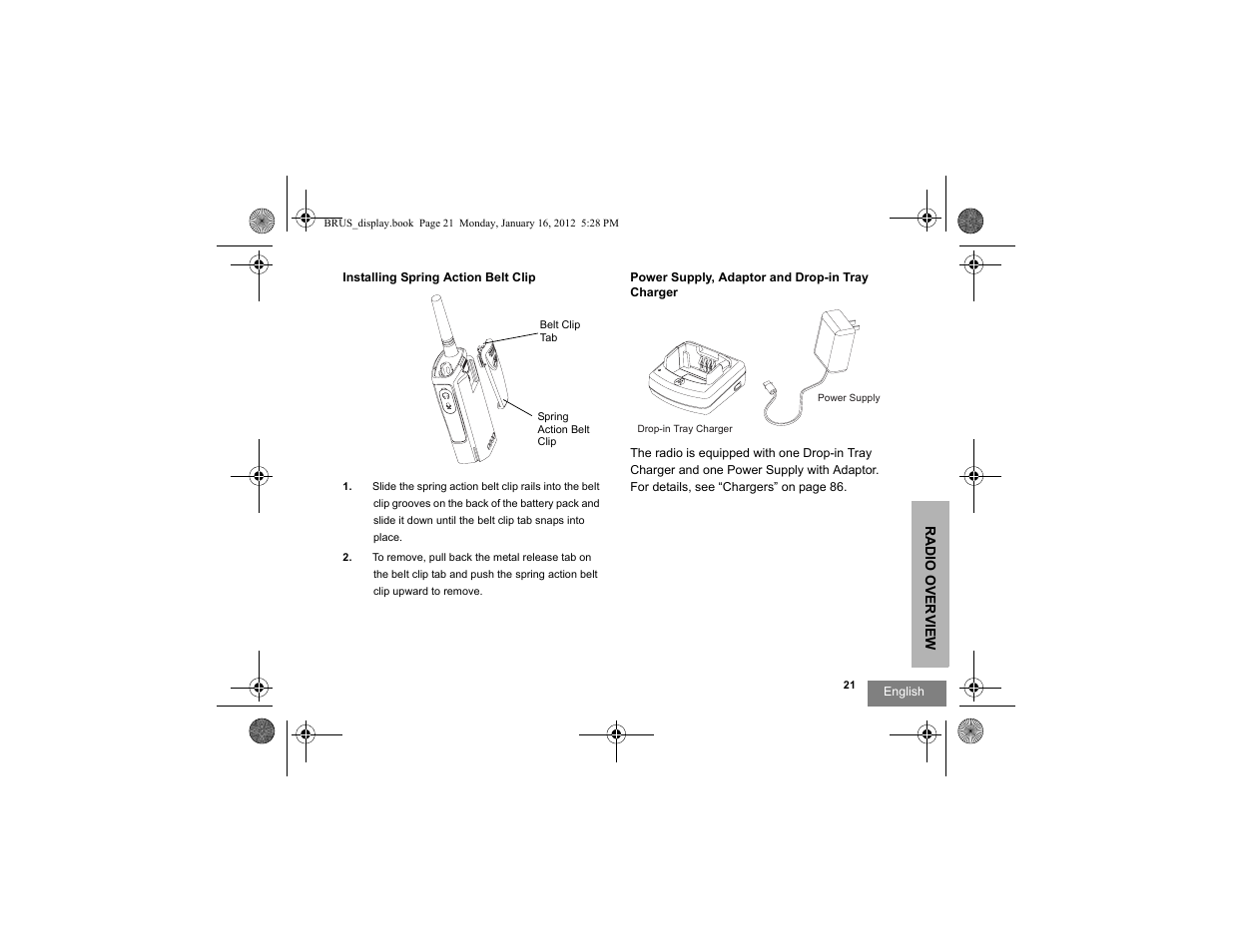 Motorola RDV2080D User Manual | Page 23 / 104