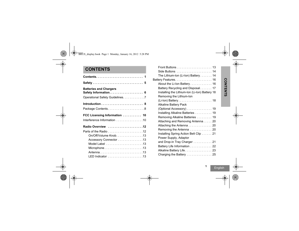 Motorola RDV2080D User Manual | Page 3 / 104