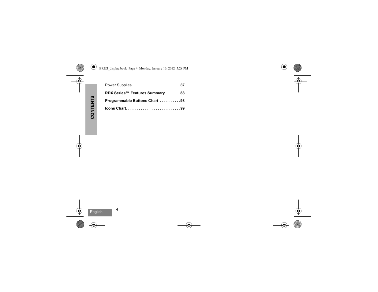 Motorola RDV2080D User Manual | Page 6 / 104