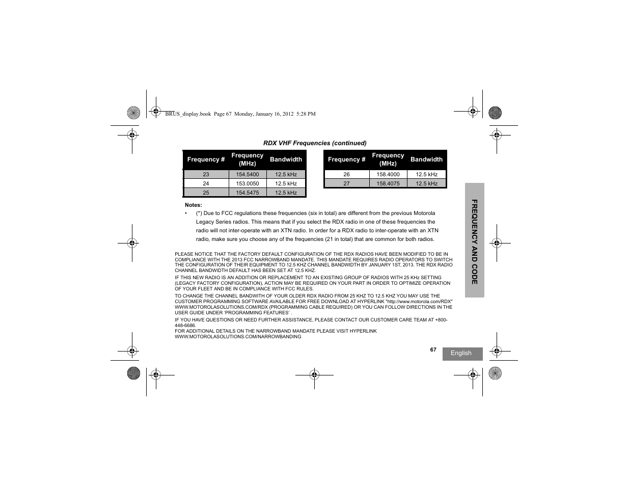 Motorola RDV2080D User Manual | Page 69 / 104