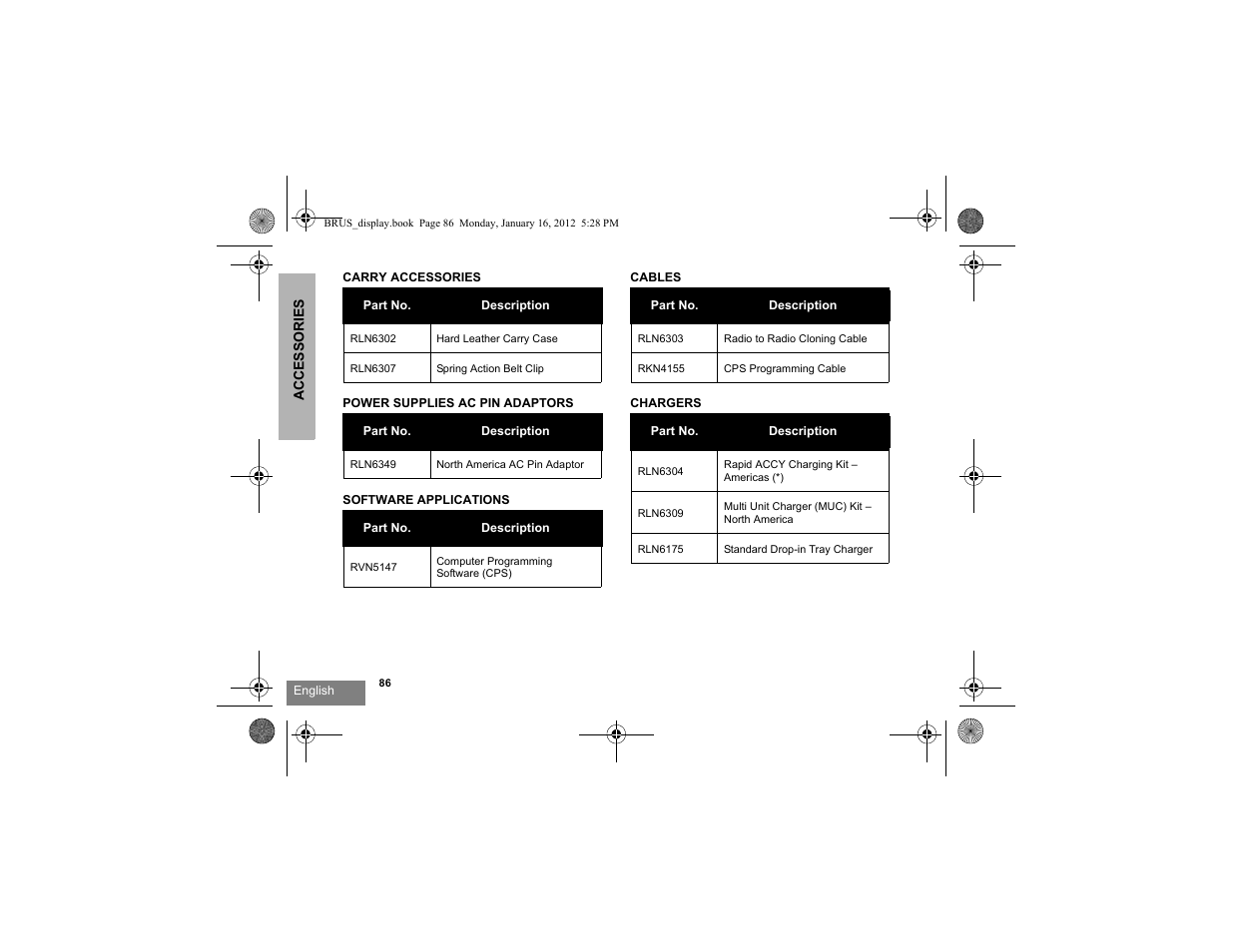 Motorola RDV2080D User Manual | Page 88 / 104