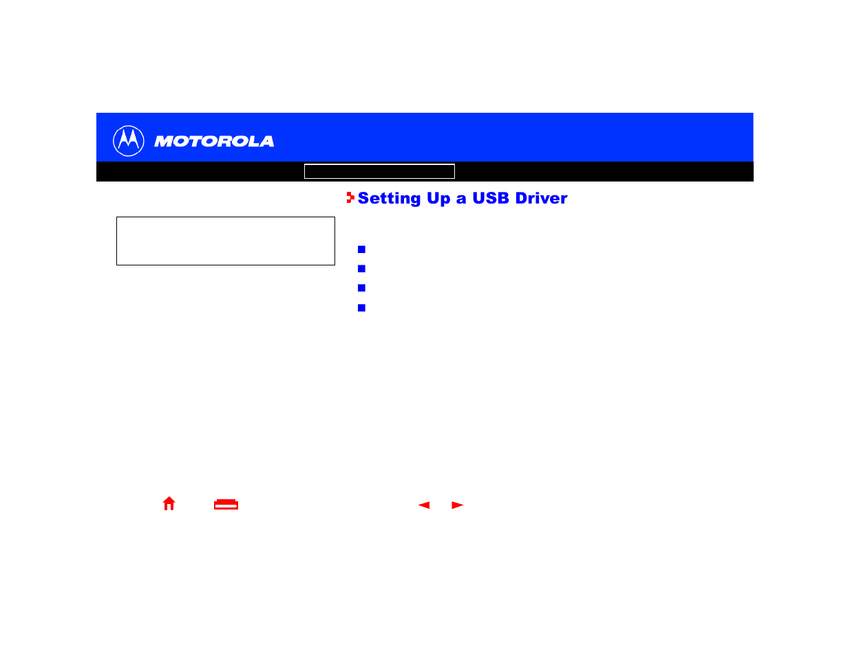 Setting up a usb driver, Setting up a usb, Driver | Motorola SURFboard Cable Modem User Manual | Page 16 / 66