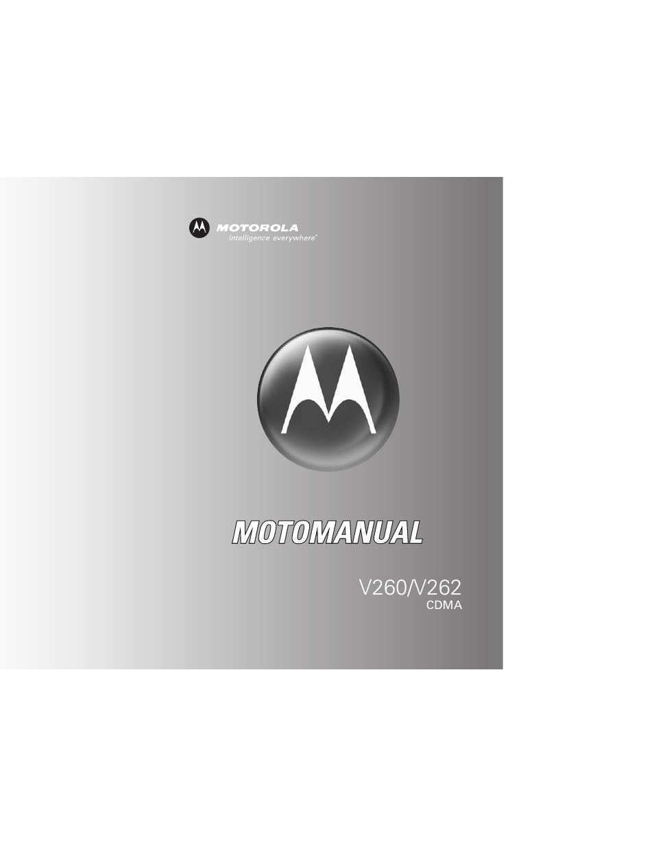 Motorola V260/V262 User Manual | 122 pages