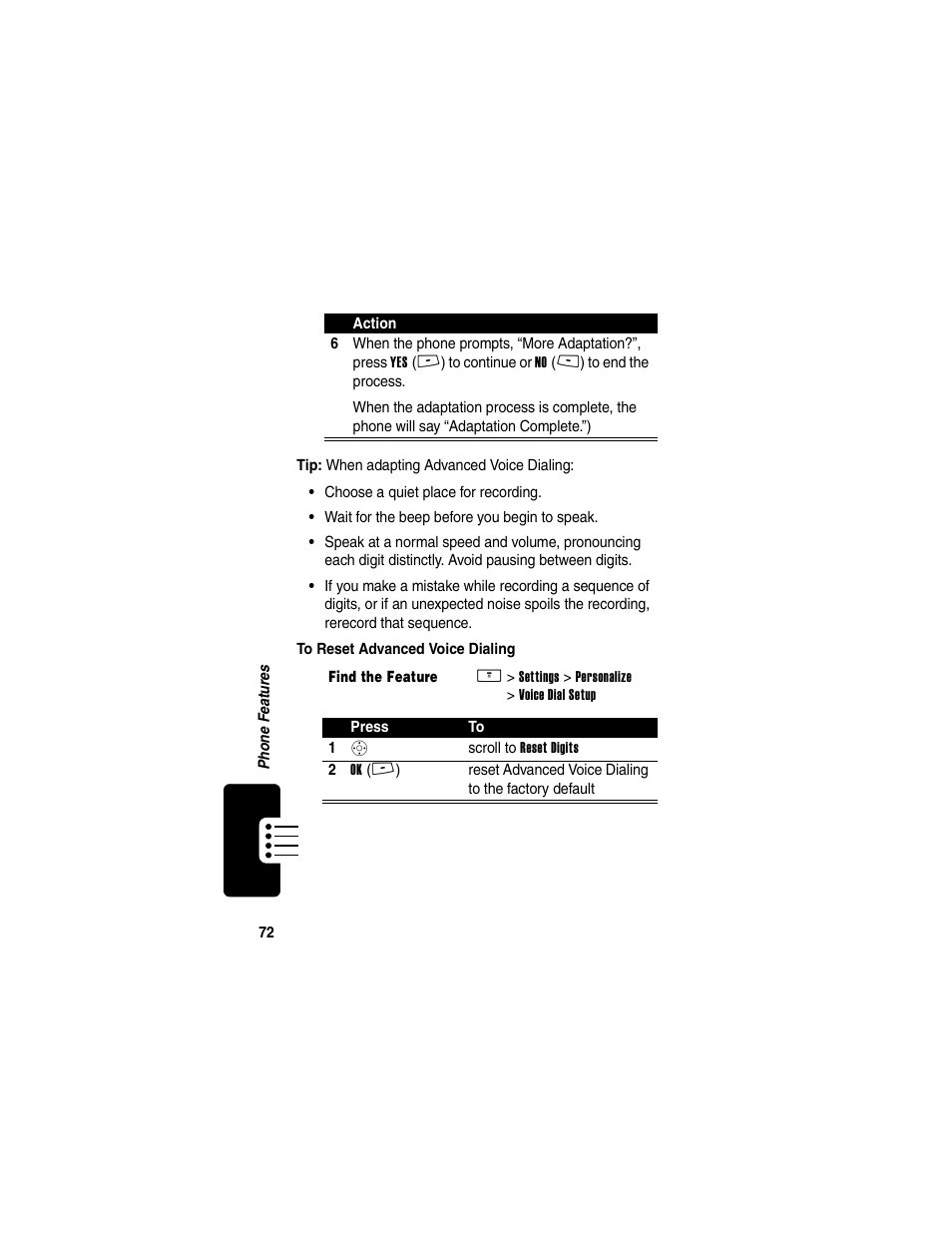 Motorola V260/V262 User Manual | Page 74 / 122