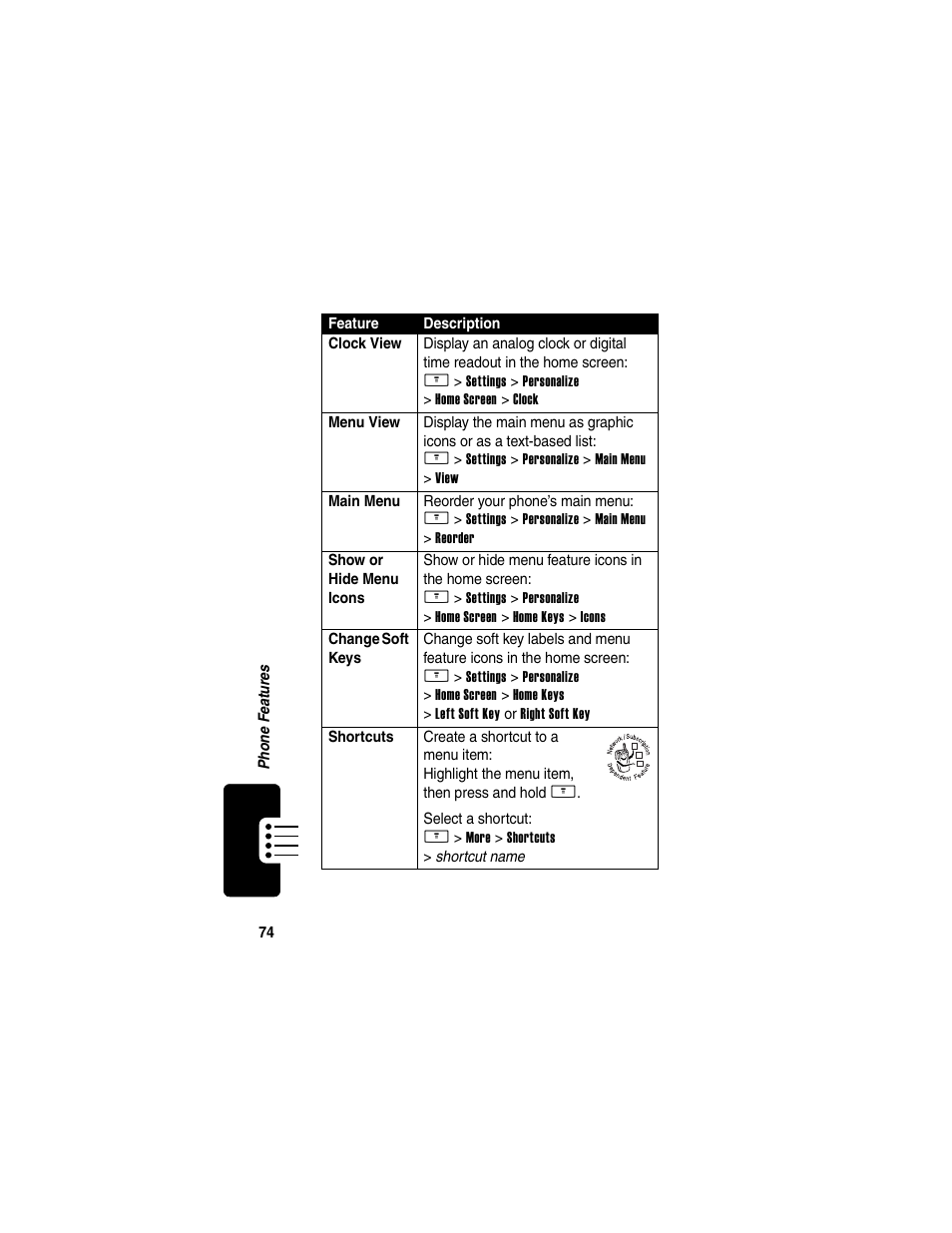 Motorola V260/V262 User Manual | Page 76 / 122