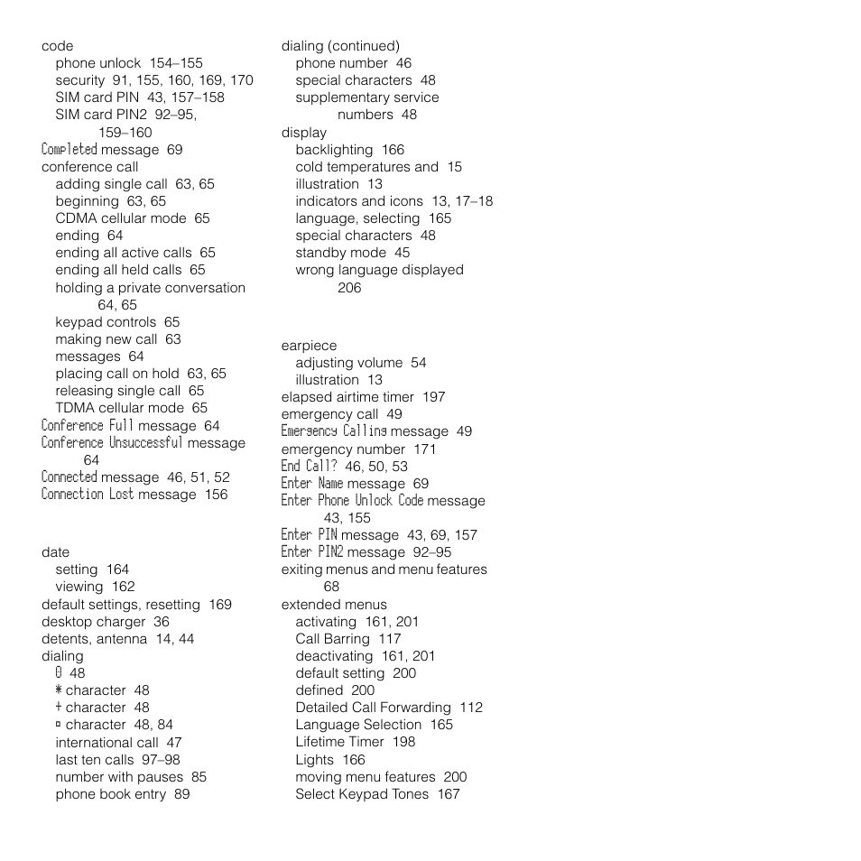 Motorola SATELLITE 9505 User Manual | Page 214 / 228
