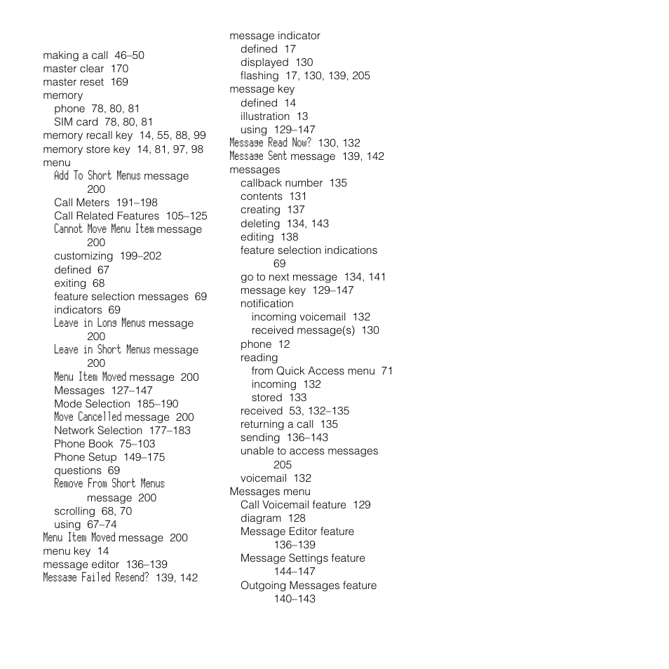 Motorola SATELLITE 9505 User Manual | Page 217 / 228