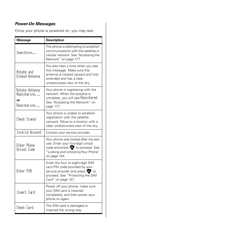 Motorola SATELLITE 9505 User Manual | Page 47 / 228