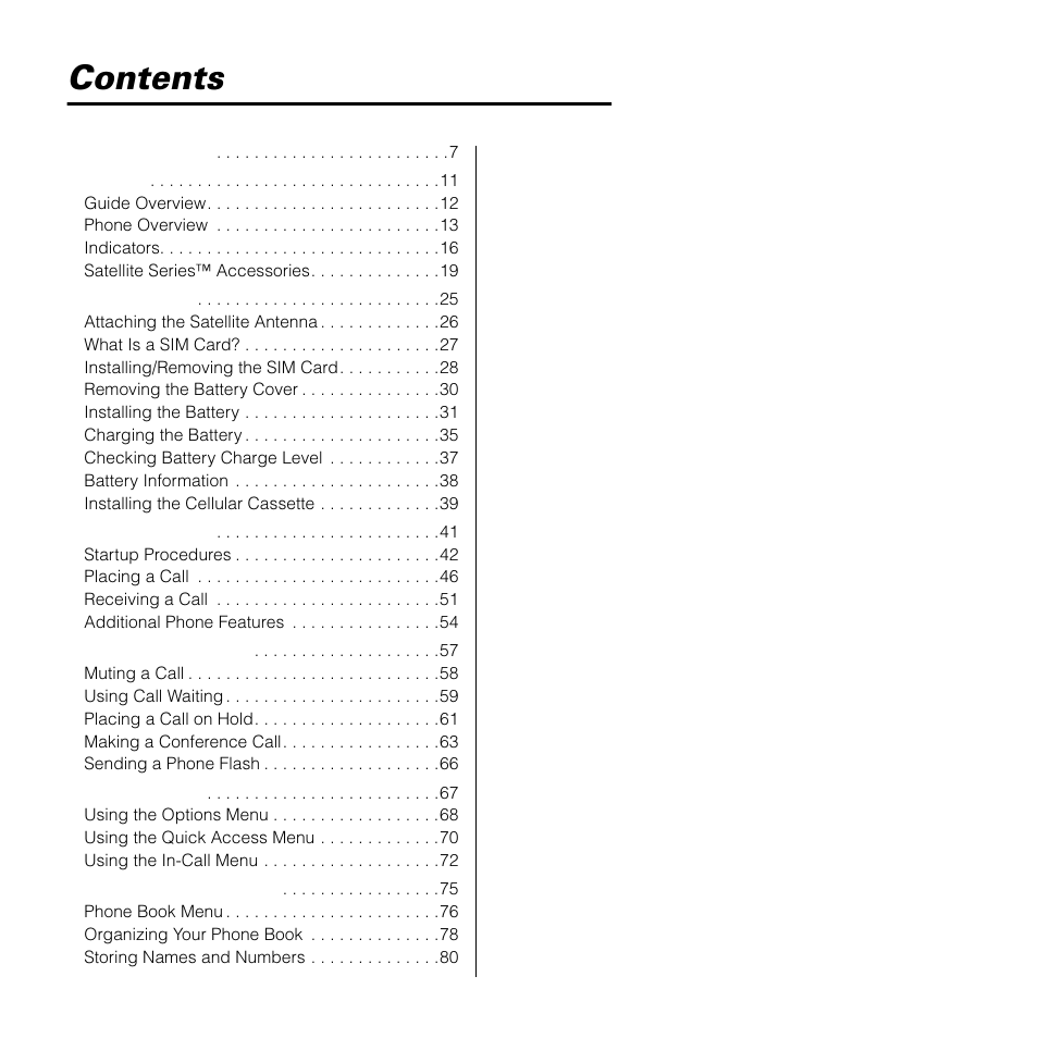 Motorola SATELLITE 9505 User Manual | Page 7 / 228