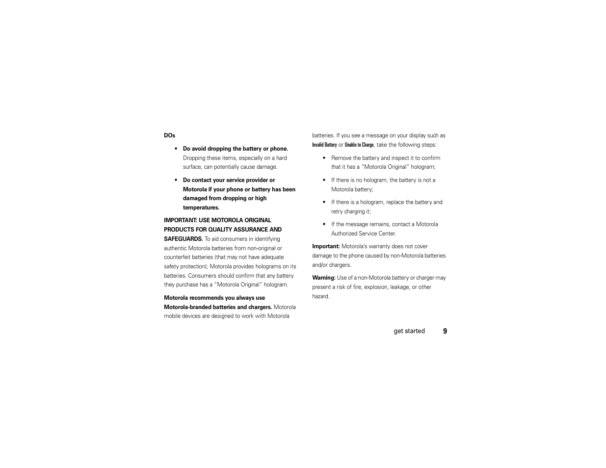 Motorola Evoke QA4 User Manual | Page 11 / 124