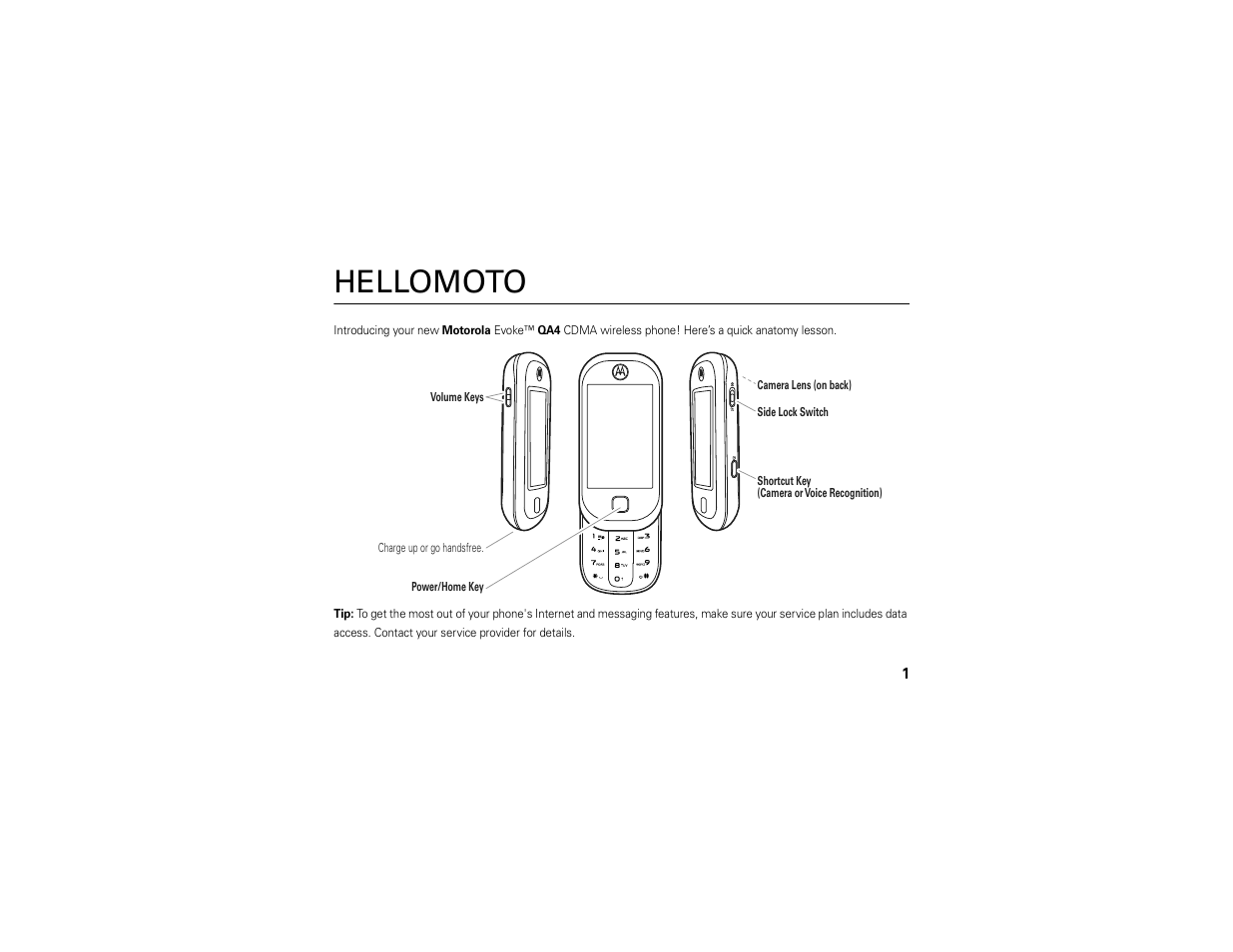 Hellomoto | Motorola Evoke QA4 User Manual | Page 3 / 124