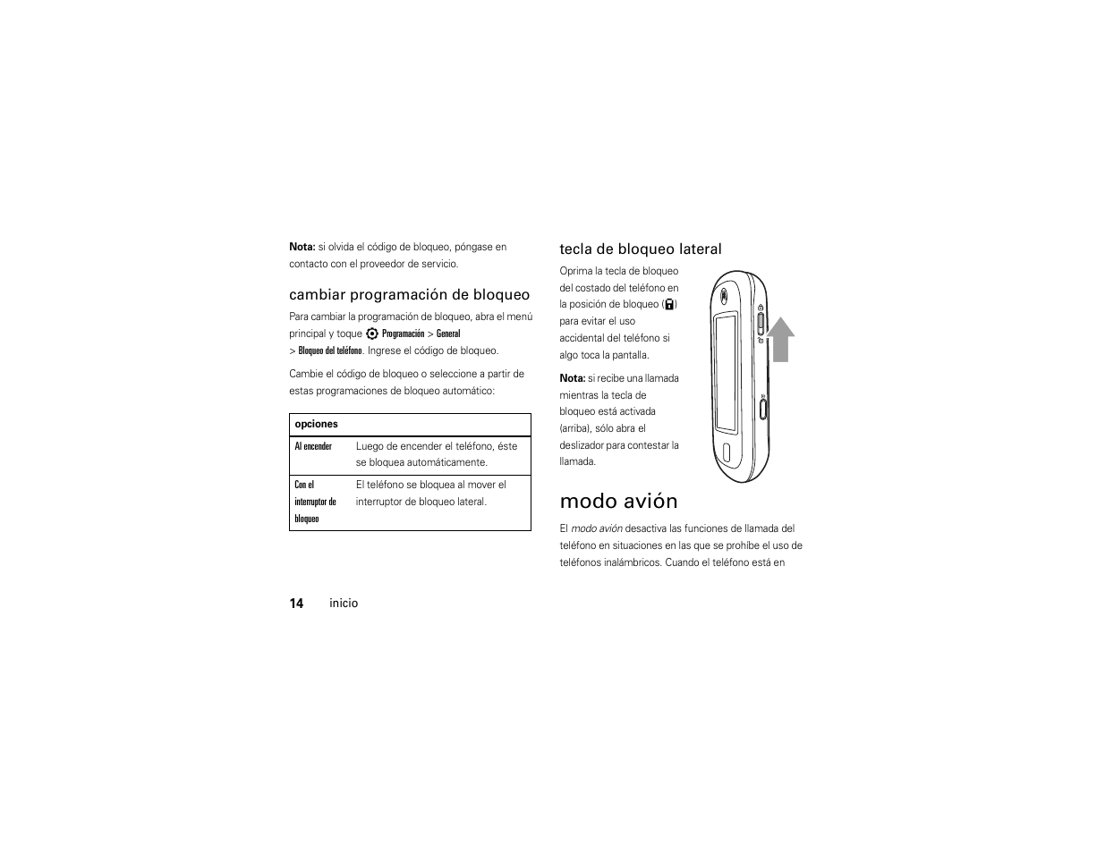 Modo avión | Motorola Evoke QA4 User Manual | Page 76 / 124