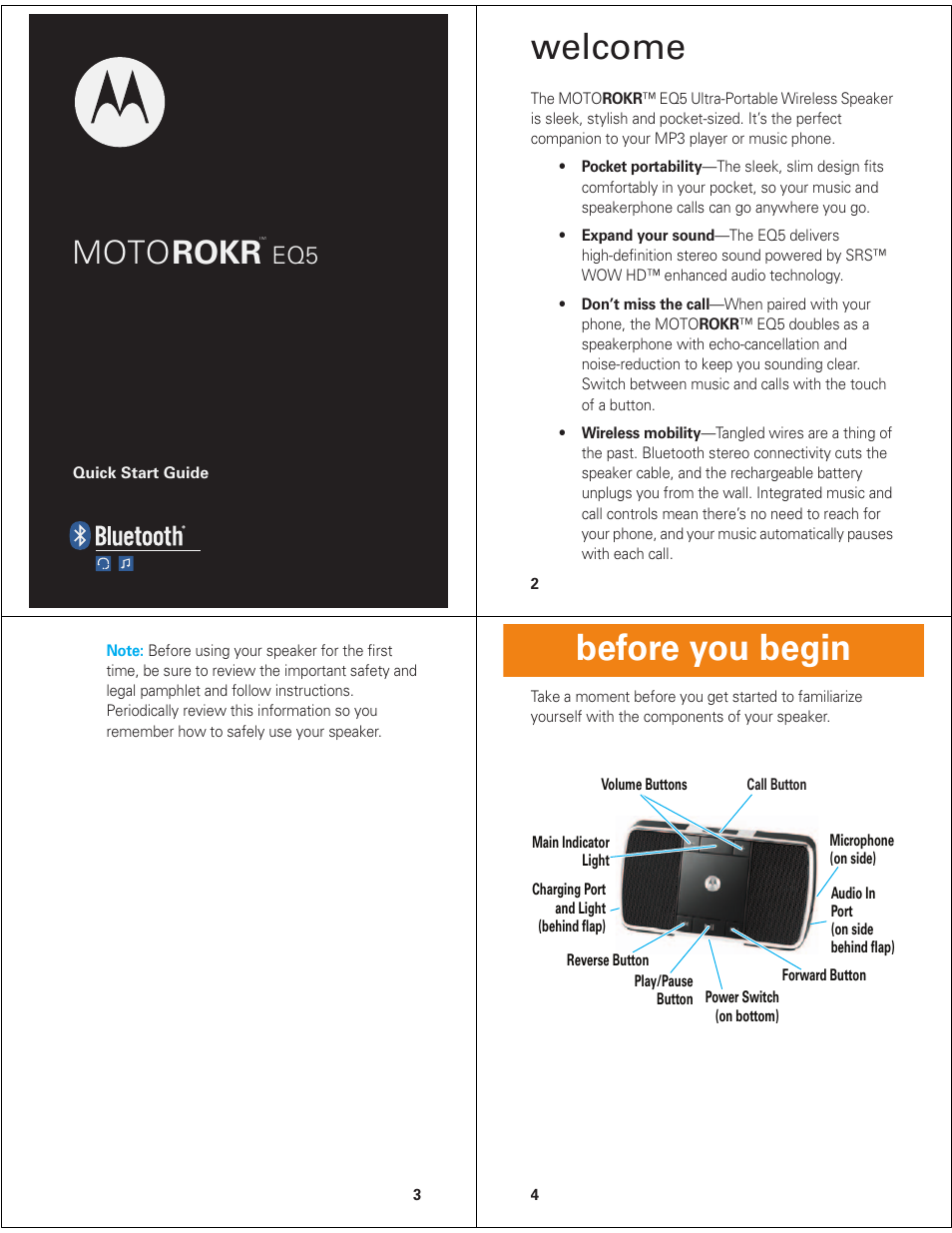 Motorola ROKR EQ5 User Manual | 13 pages