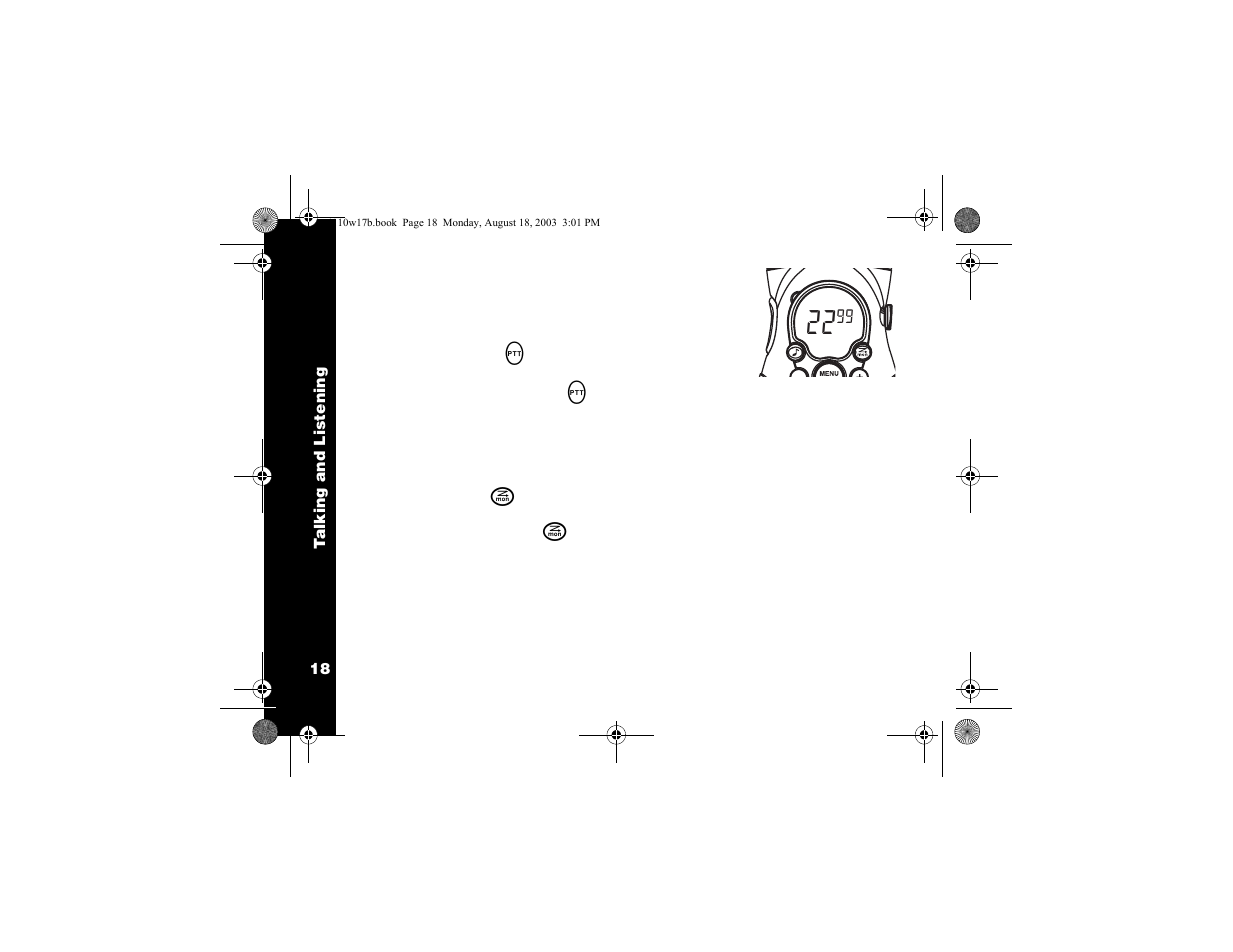Talking and listening | Motorola T5900 User Manual | Page 20 / 36