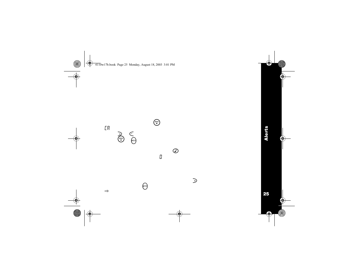 Alerts | Motorola T5900 User Manual | Page 27 / 36